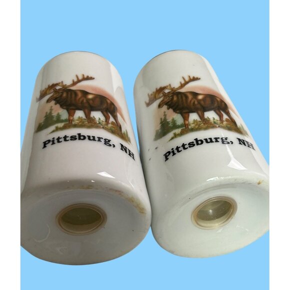 Vintage Pittsburg NH Moose Salt & Pepper Shakers - Picture 2 of 5